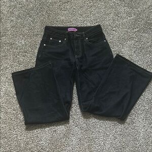 Black Low Rise Denim Jeans